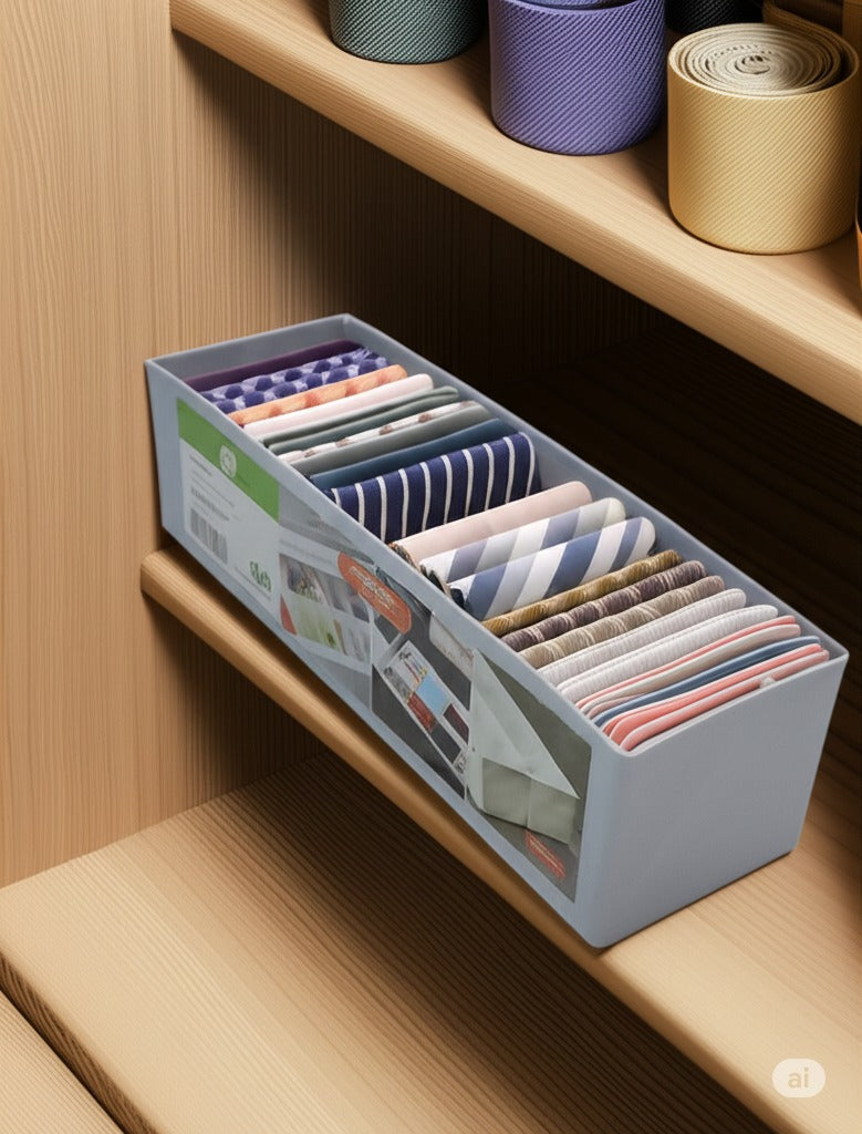 5-Cell Plastic Wardrobe Storage Box