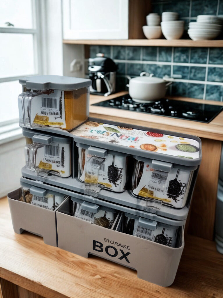 3-in-1 Storage Box + Spice Rack